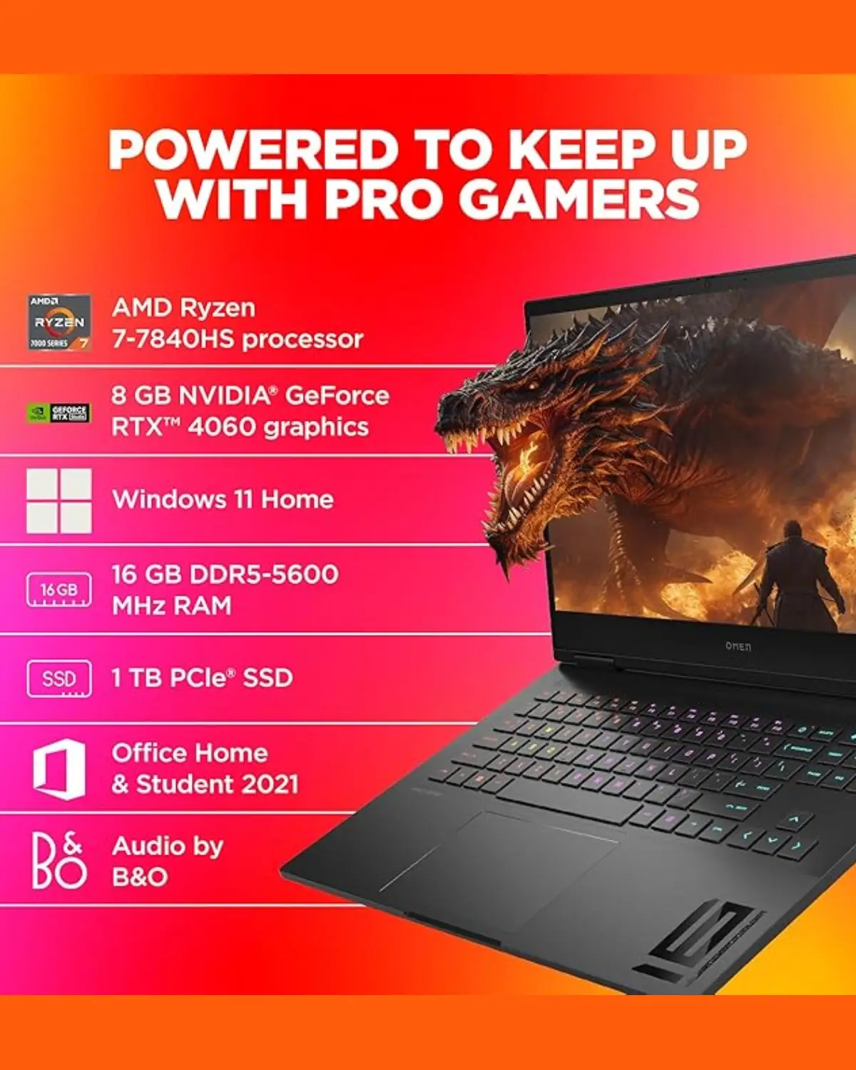 HP Smartchoice Omen AMD Ryzen 7 7840Hs